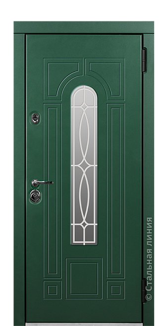 Входная дверь Кальвадос (вид снаружи) - купить в Санкт-Петербурге