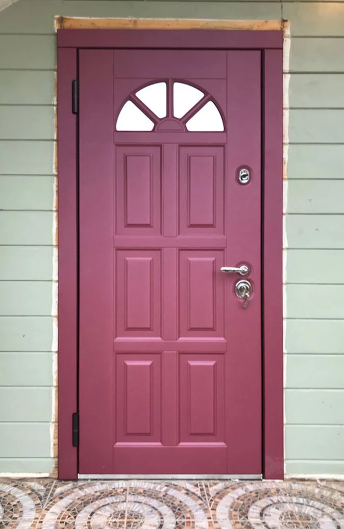 Входная дверь в частный дом 27АР3 вид снаружи